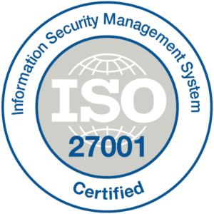 ISO/IEC 27001 Information Security Management System certified seal